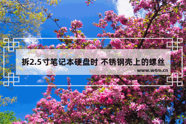 拆2.5寸笔记本硬盘时 不锈钢壳上的螺丝型号是什么 要买哪一种螺丝刀