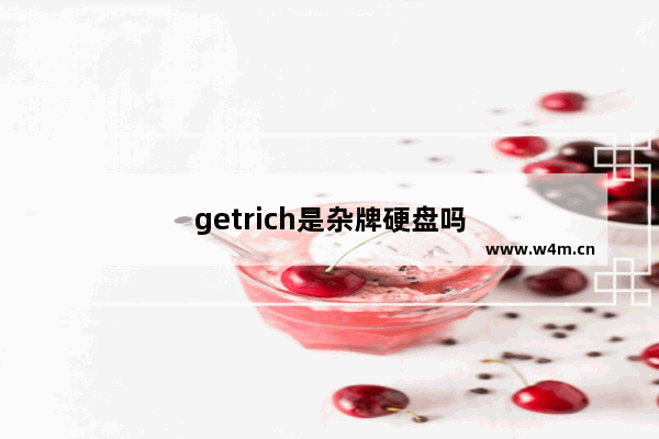 getrich是杂牌硬盘吗