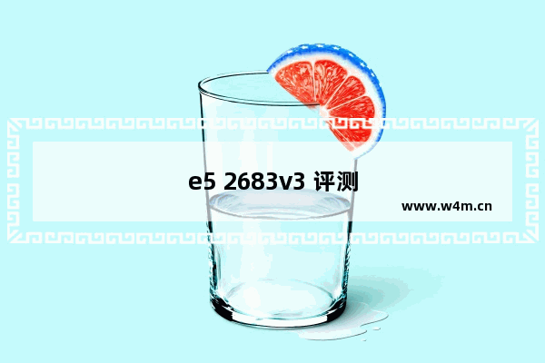 e5 2683v3 评测