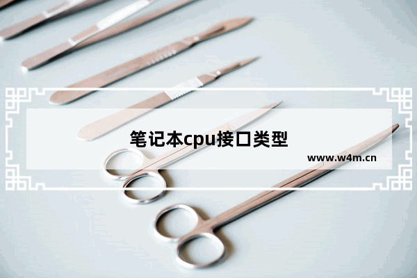 笔记本cpu接口类型