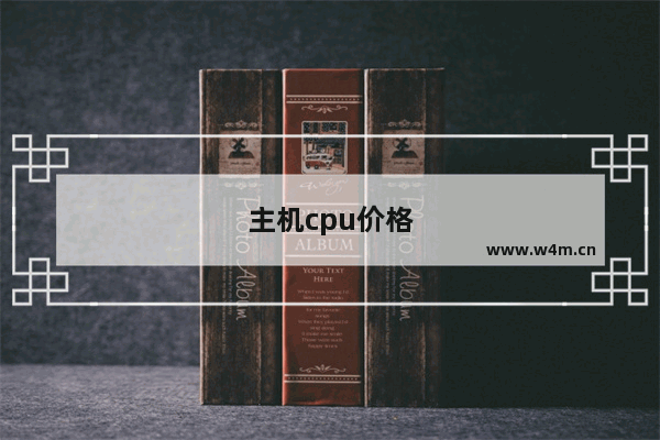 主机cpu价格