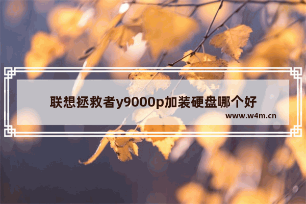 联想拯救者y9000p加装硬盘哪个好