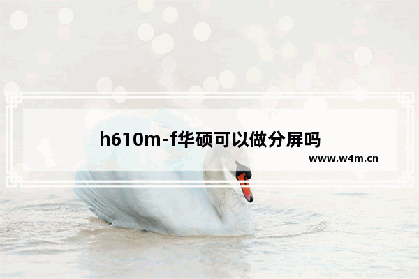 h610m-f华硕可以做分屏吗