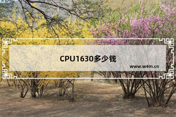 CPU1630多少钱