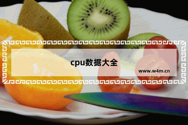 cpu数据大全