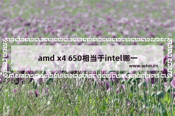 amd x4 650相当于intel哪一代