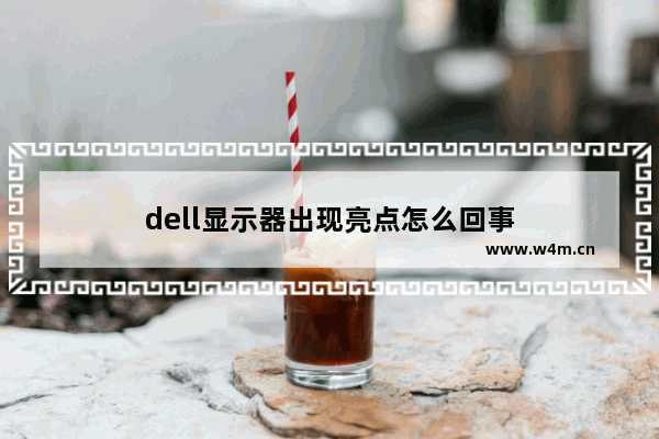 dell显示器出现亮点怎么回事