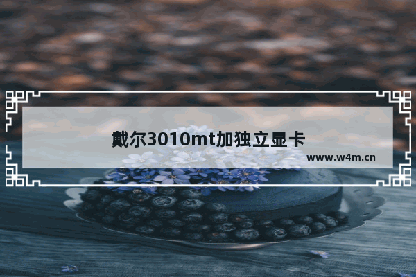 戴尔3010mt加独立显卡