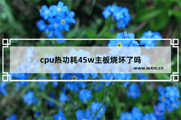 cpu热功耗45w主板烧坏了吗