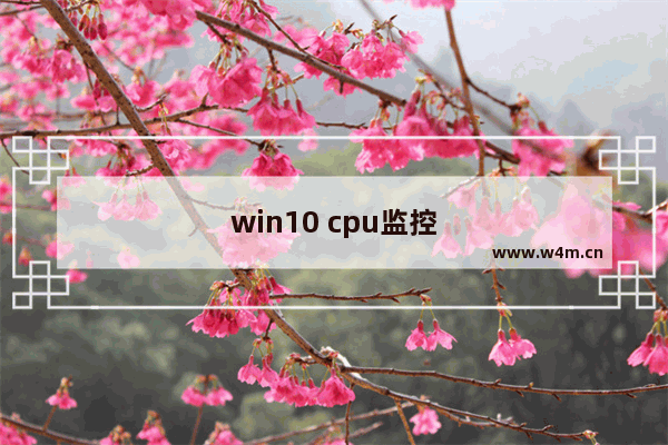 win10 cpu监控