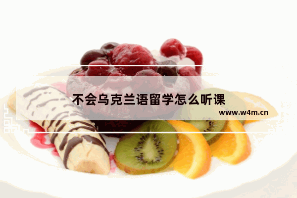 不会乌克兰语留学怎么听课