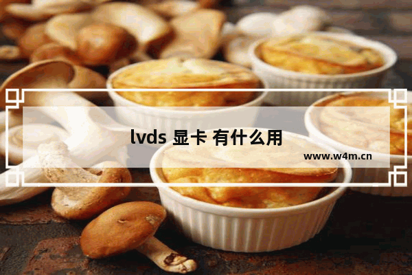 lvds 显卡 有什么用