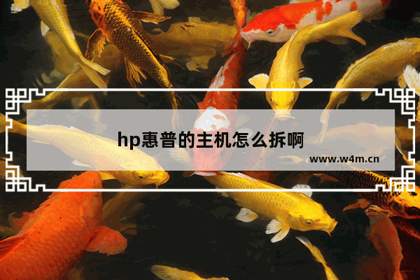 hp惠普的主机怎么拆啊