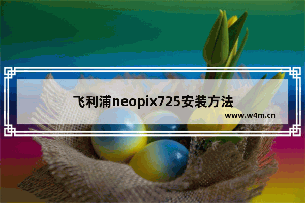 飞利浦neopix725安装方法