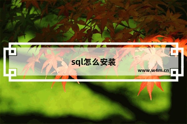 sql怎么安装