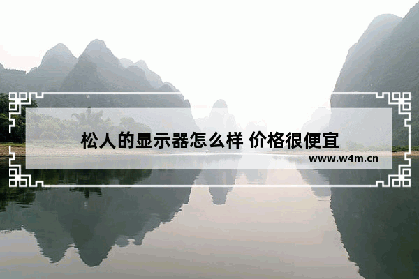 松人的显示器怎么样 价格很便宜