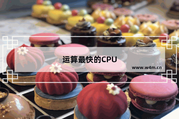 运算最快的CPU