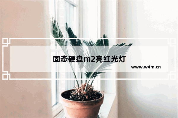 固态硬盘m2亮红光灯