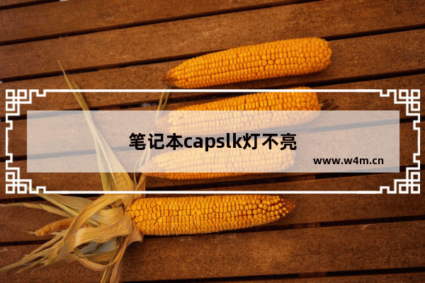 笔记本capslk灯不亮