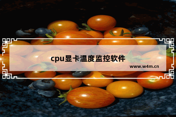 cpu显卡温度监控软件