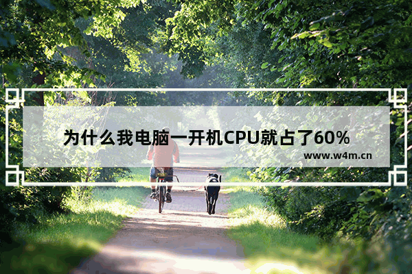 为什么我电脑一开机CPU就占了60%