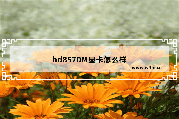 hd8570M显卡怎么样