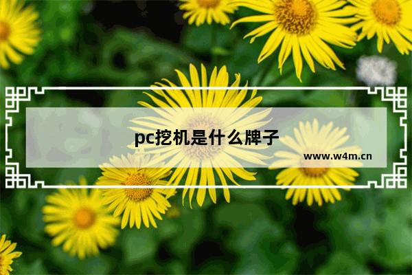 pc挖机是什么牌子