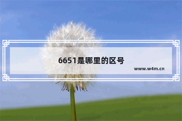 6651是哪里的区号