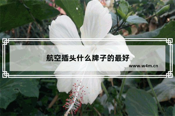 航空插头什么牌子的最好