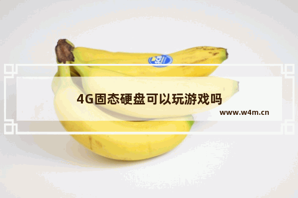 4G固态硬盘可以玩游戏吗