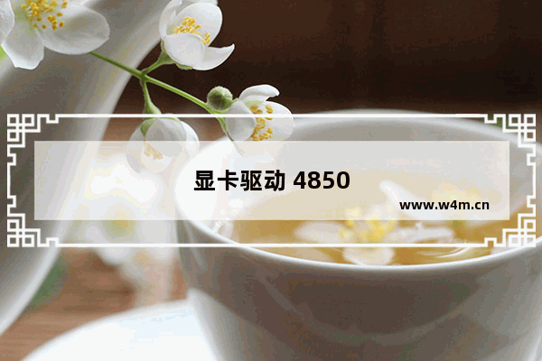 显卡驱动 4850