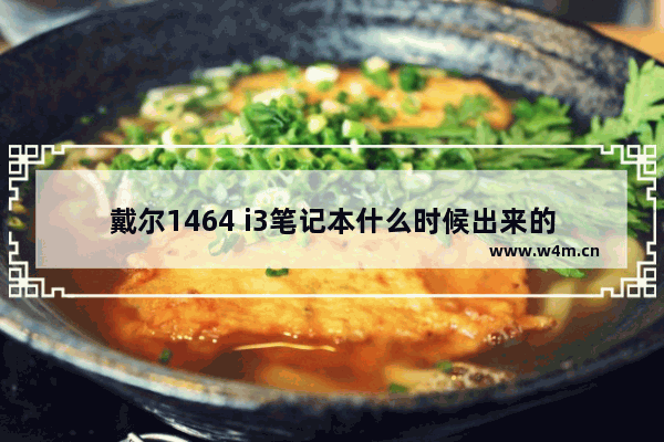 戴尔1464 i3笔记本什么时候出来的