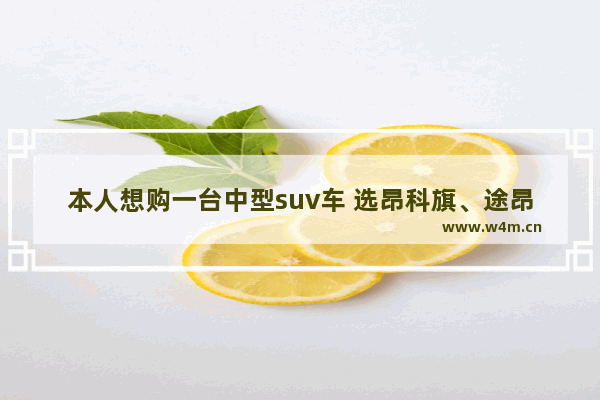 本人想购一台中型suv车 选昂科旗、途昂、还是汉兰达好