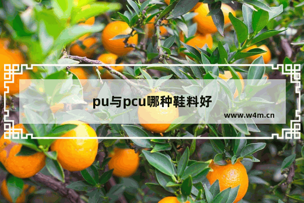 pu与pcu哪种鞋料好