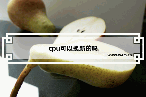 cpu可以换新的吗