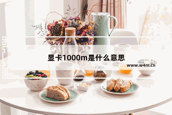 显卡1000m是什么意思