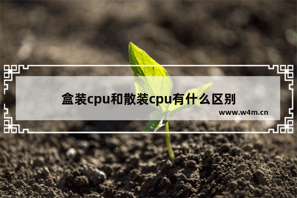 盒装cpu和散装cpu有什么区别