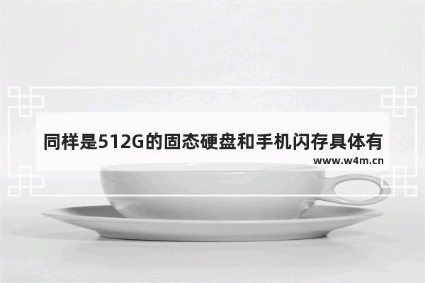 同样是512G的固态硬盘和手机闪存具体有什么区别