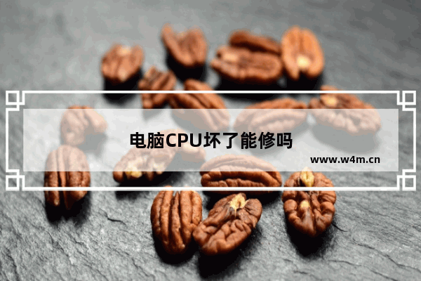 电脑CPU坏了能修吗