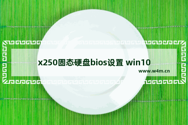 x250固态硬盘bios设置 win10