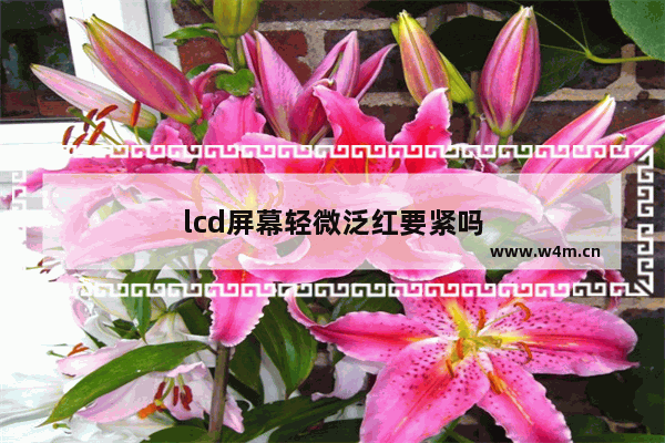 lcd屏幕轻微泛红要紧吗