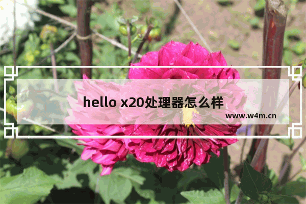 hello x20处理器怎么样