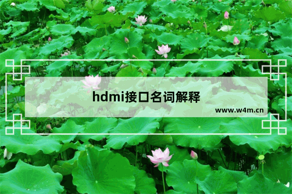 hdmi接口名词解释