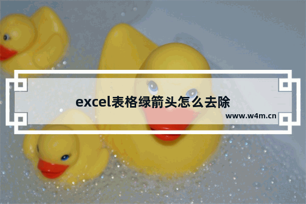 excel表格绿箭头怎么去除