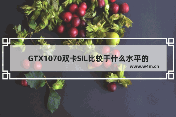 GTX1070双卡SIL比较于什么水平的显卡