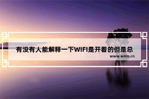 有没有人能解释一下WIFI是开着的但是总显示的是关闭状态是为什么啊怎么能修好啊电脑和手机都连不上去好烦躁啊~