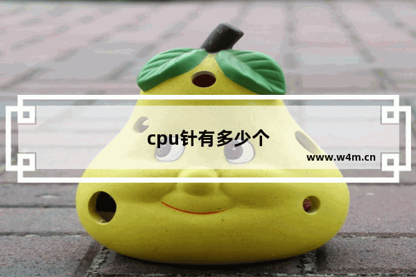 cpu针有多少个