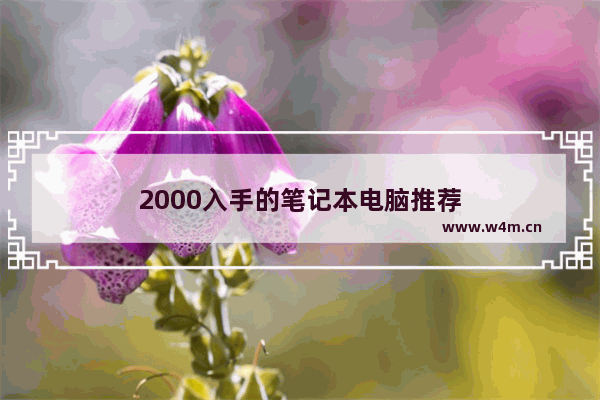 2000入手的笔记本电脑推荐