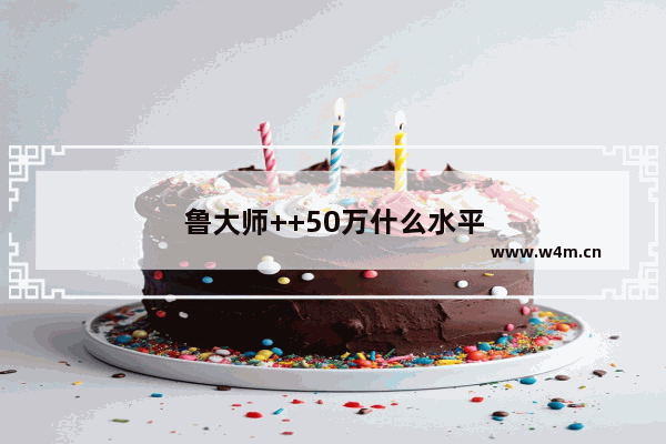 鲁大师++50万什么水平