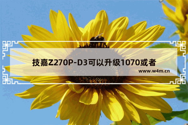 技嘉Z270P-D3可以升级1070或者1080吗